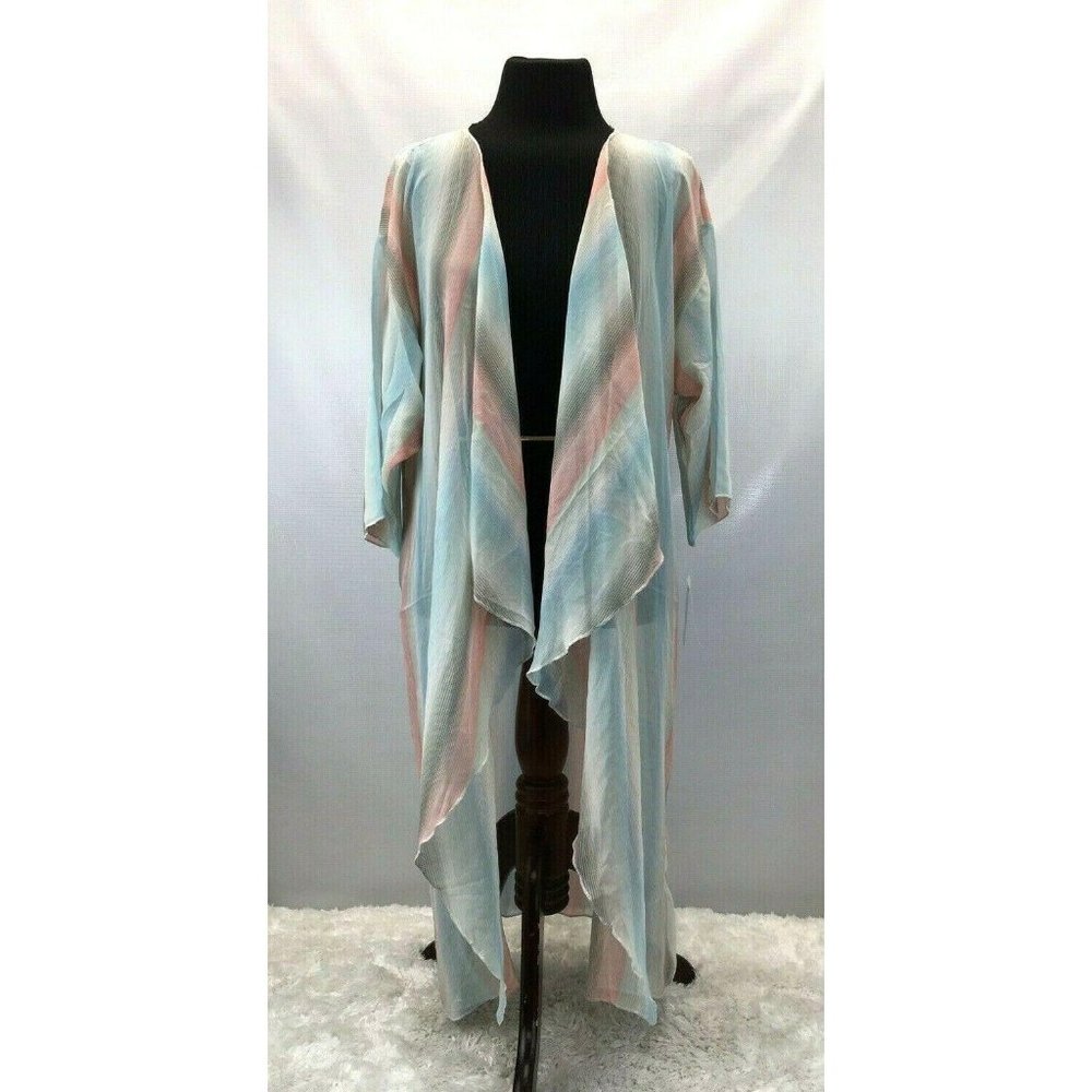 LuLaRoe Shirley Cascade Kimonos Lot of 2 Women Med